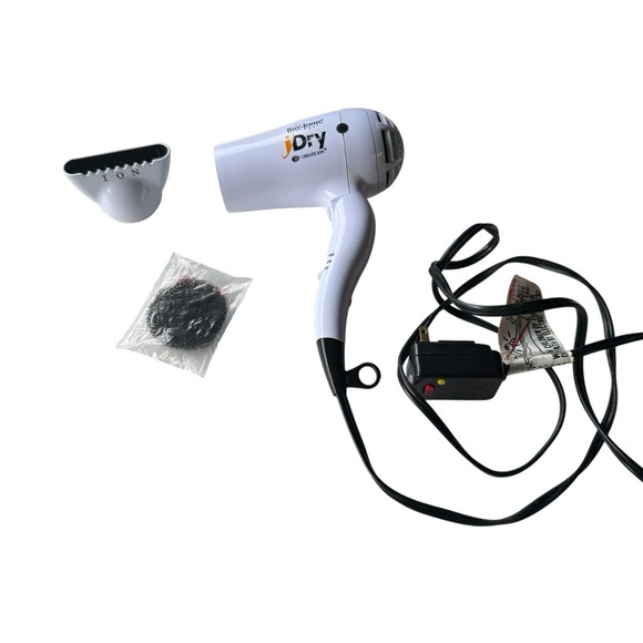 Bio Ionic iDry Create Ion Hair Dryer White Compact Travel Foldable + Filter - Picture 1 of 11